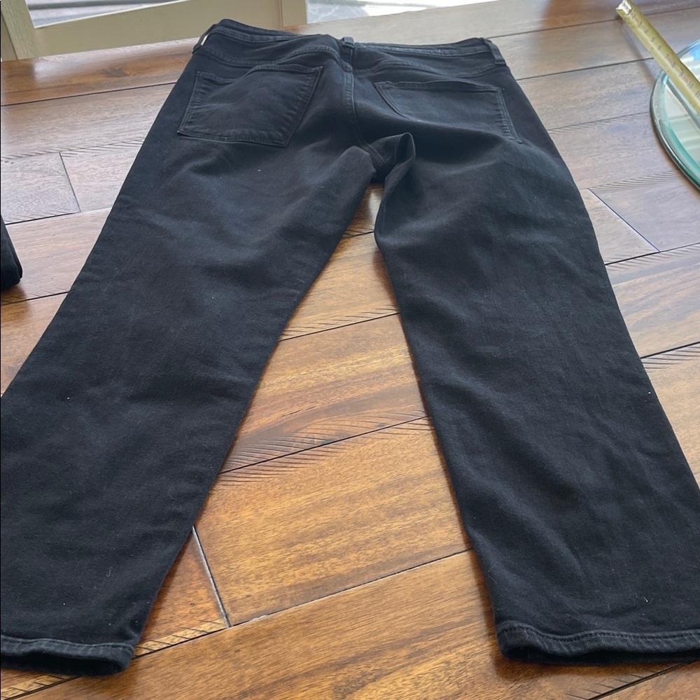 2 Universal Thread black high rise slim straight denim jeans size 4/27S & 4/27R - Picture 9 of 16